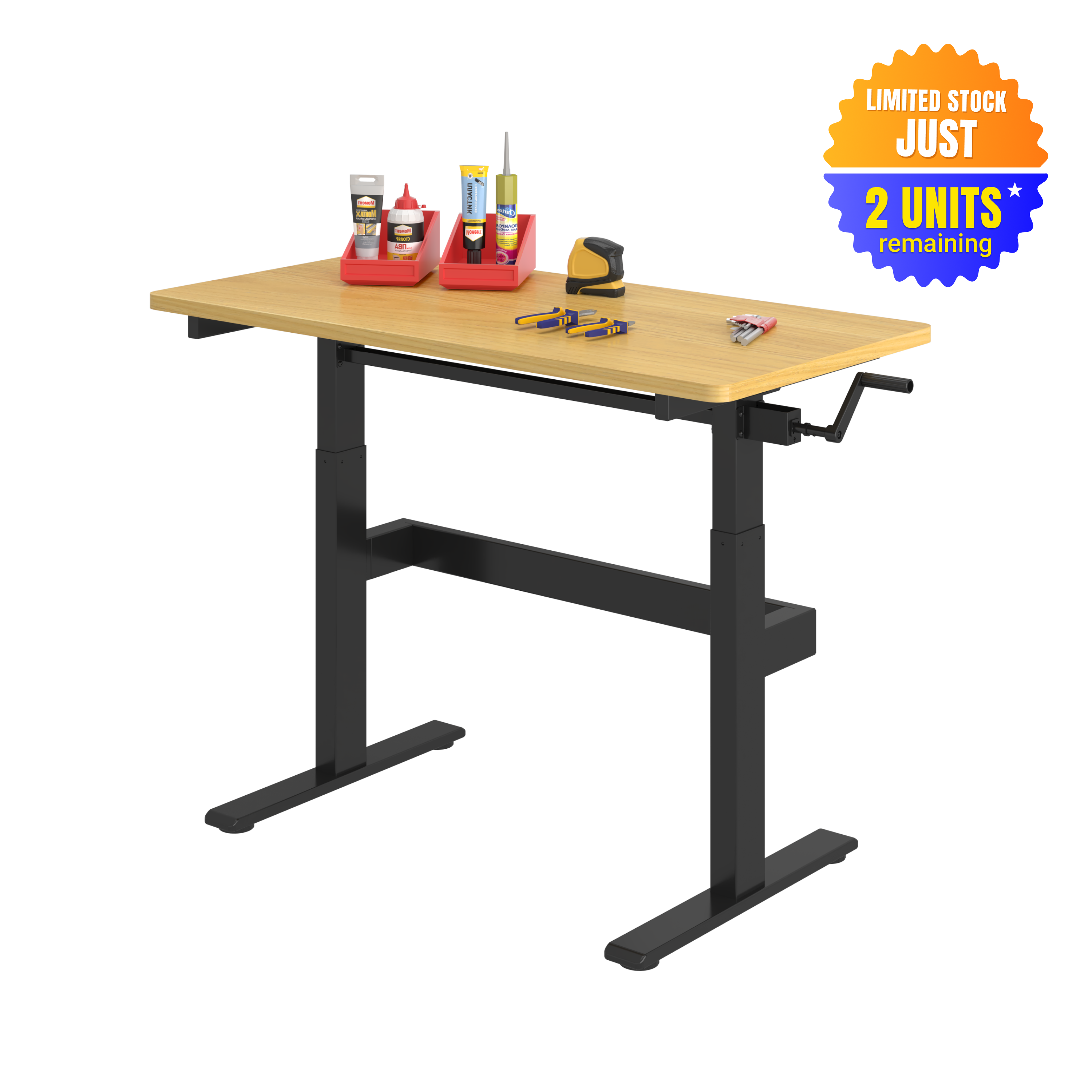 Hand Crank Height Adjustable Workbench WB4 | 4Dock