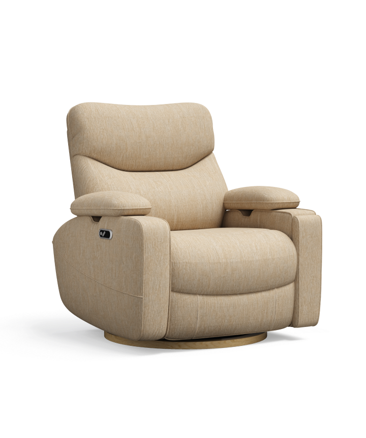 Sillón reclinable giratorio y mecedor para lactancia y habitación infantil
