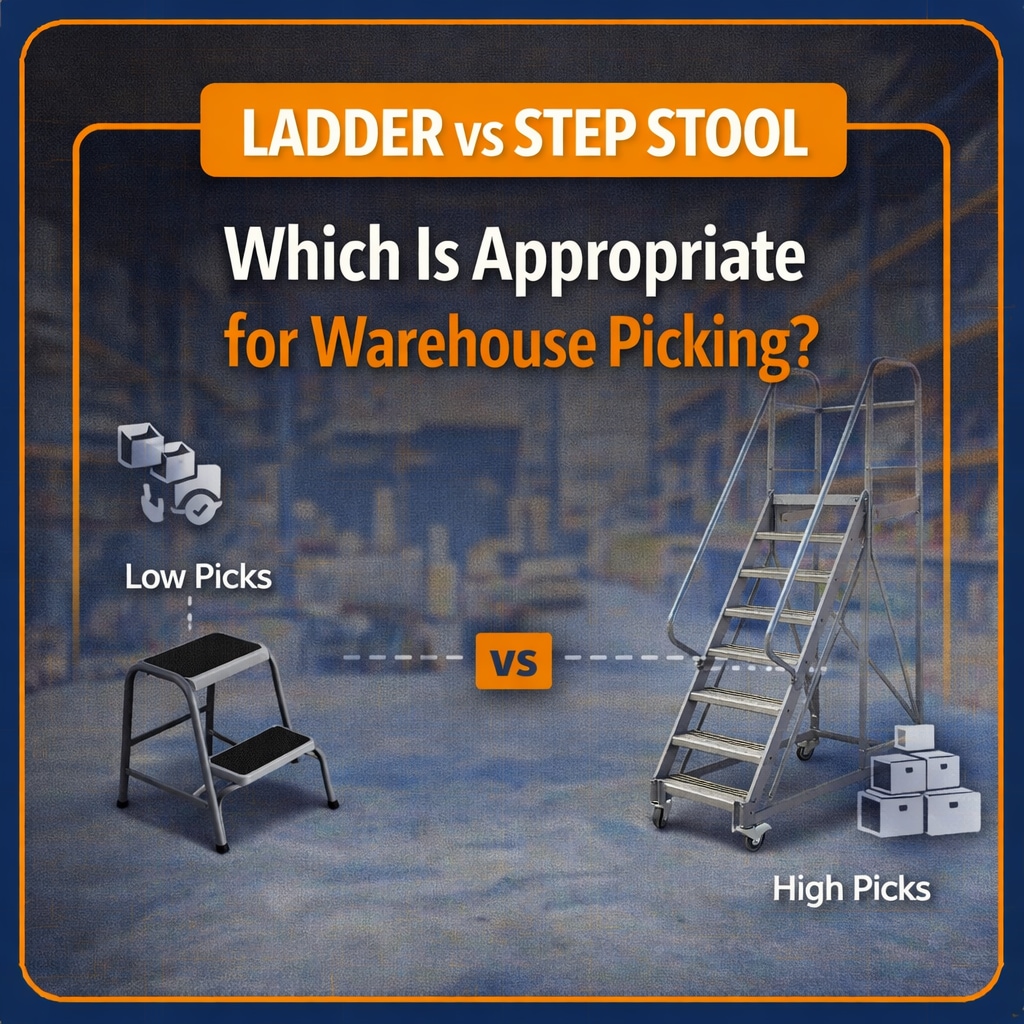 Ladder vs Step Stool: Which Is Appropriate for Warehouse Picking? | 4Dock