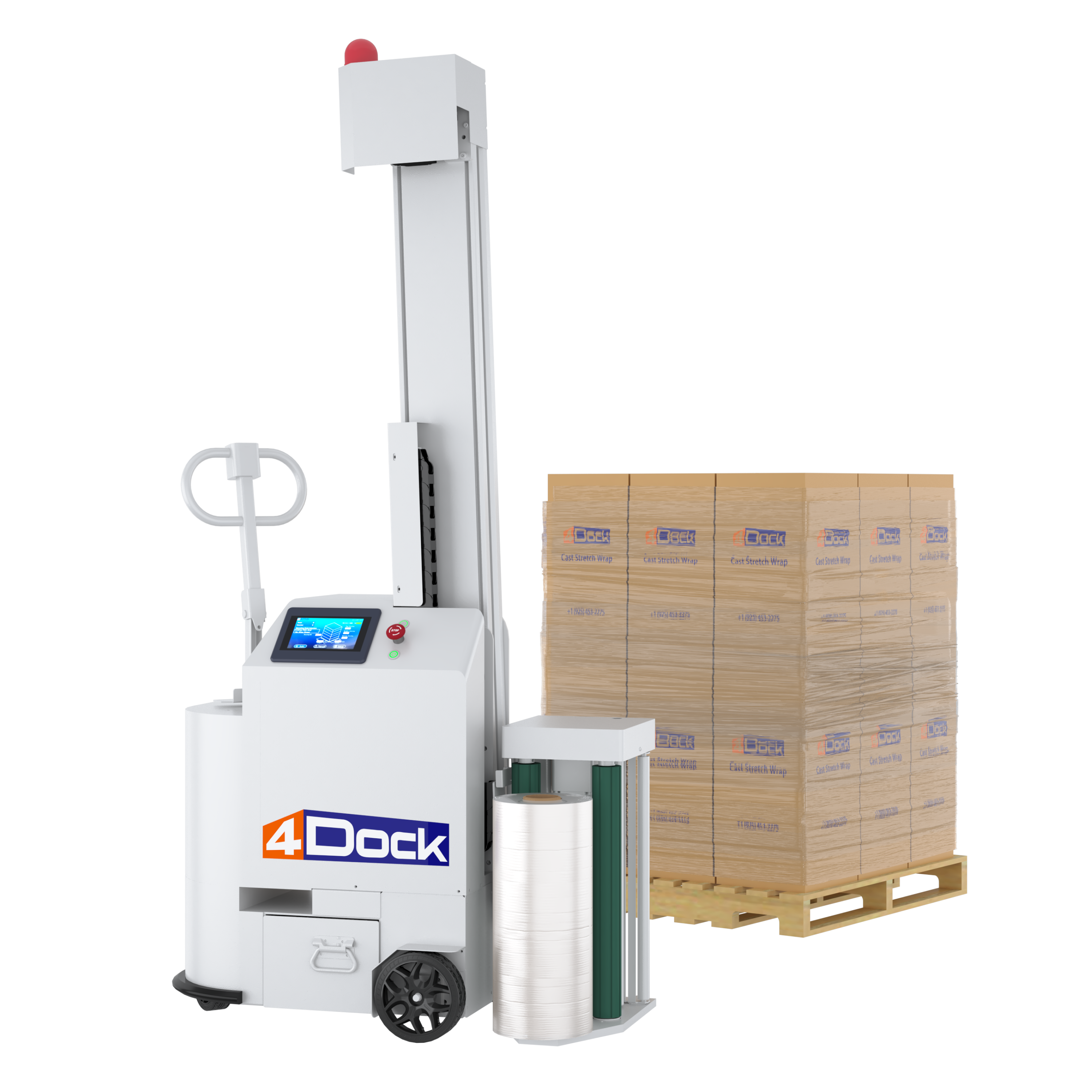 Compact Self-Propelled Stretch Wrapper | 4Dock