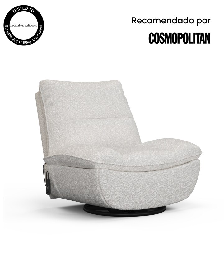 Flexispot Sillón Reclinable Giratorio con Base de Metal Resistente