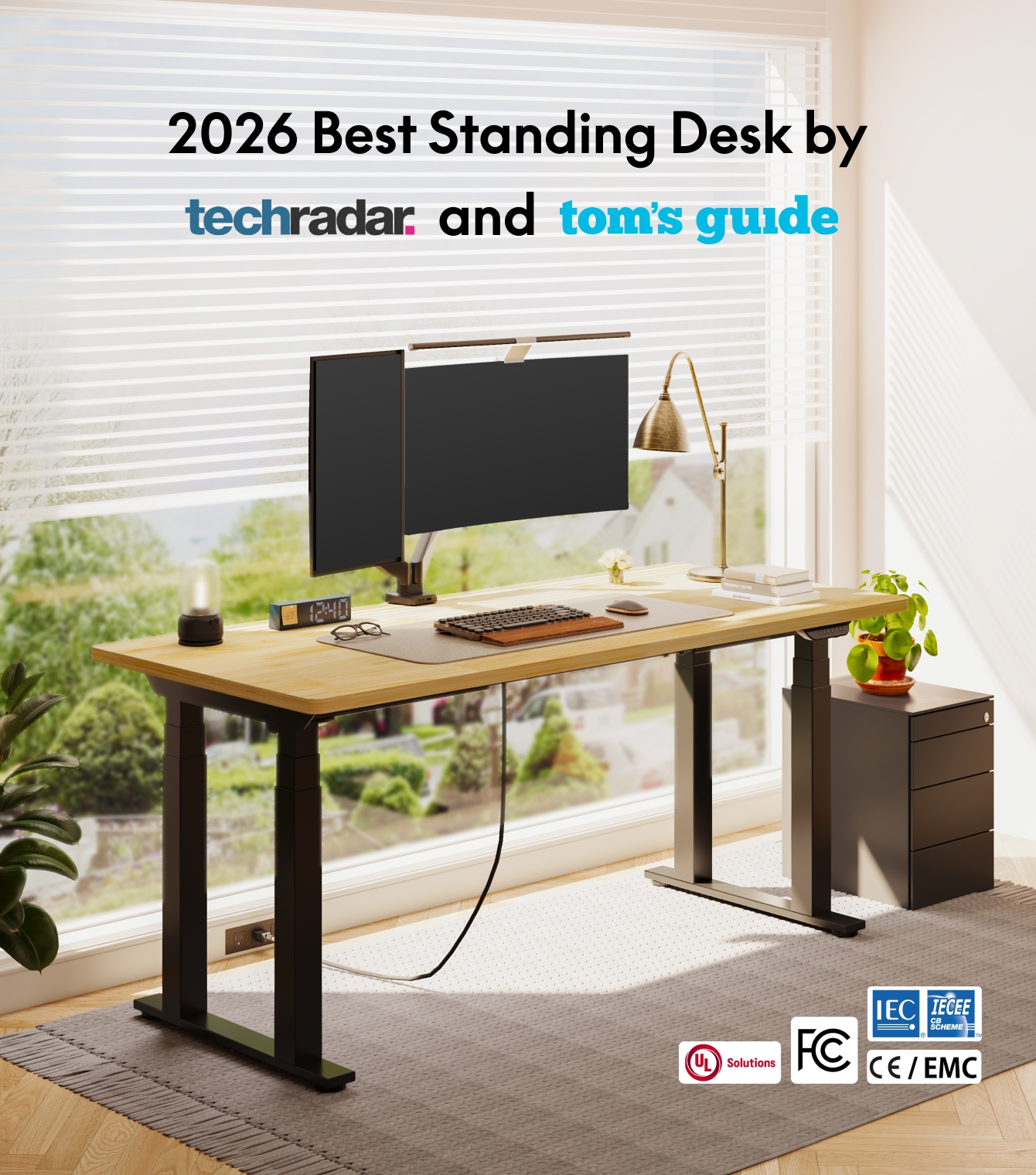 E7 Plus Four Leg Standing Desk | Flexispot