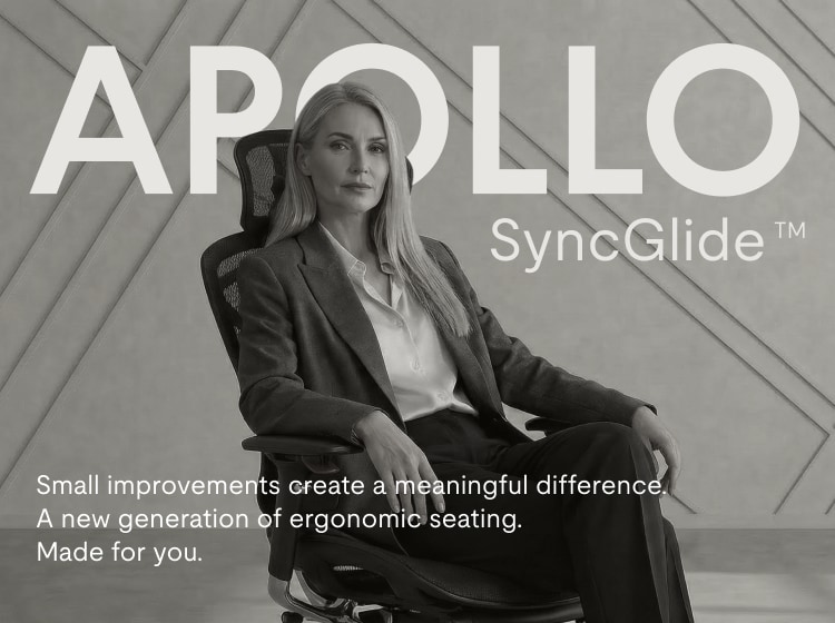 Elegant ergonomic chair Apollo with SyncGlide™ tech